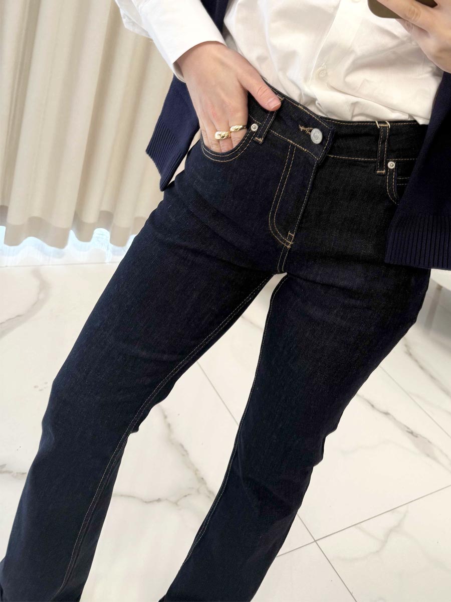 Düşükbel Bootcut Pantolon Lacivert - Görsel 2