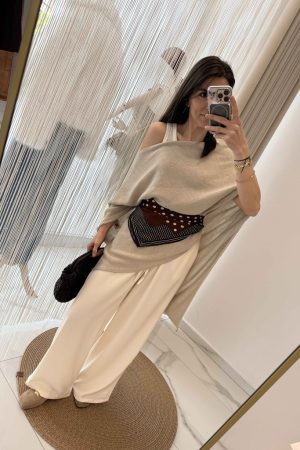 İnce Lastik Bol Pantolon