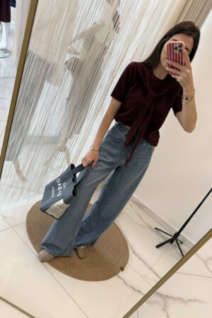 Beli Lastikli Rahat Kesim Jean Mavi